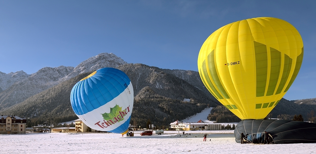 Leuchtkraft.  Gesehen beim Heißluftballon Festival in Toblach...