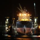 Leuchtschiff im Hamburger Hafen