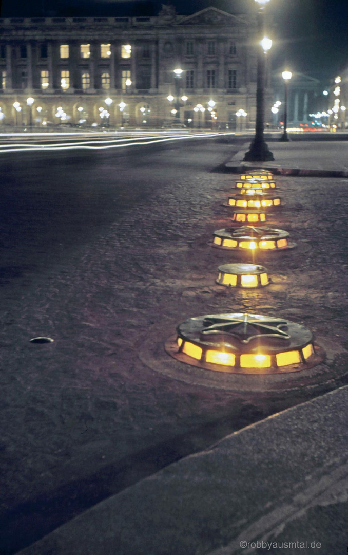 Leuchtschildkröten Place de la Concorde 1969