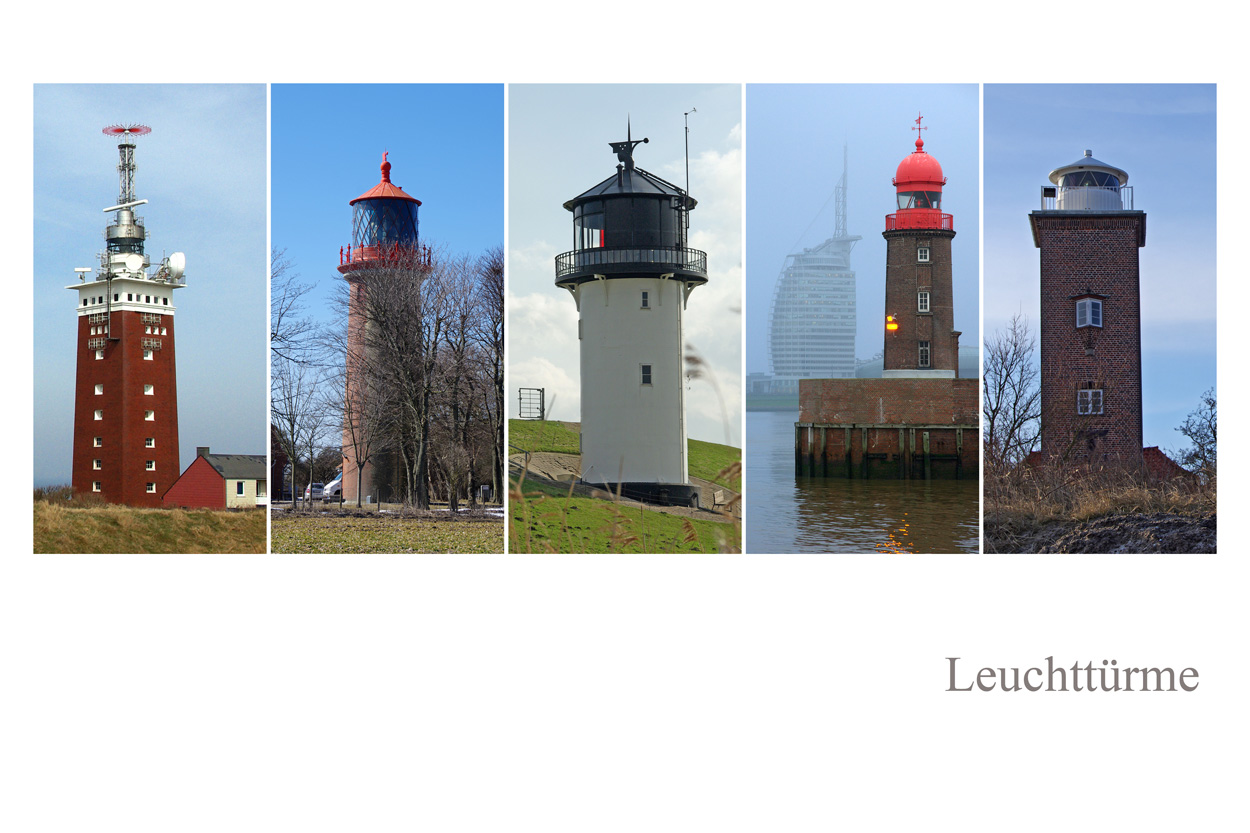 Leuchttürme Foto & Bild | fotokunst, collagen, nordsee / ostsee Bilder