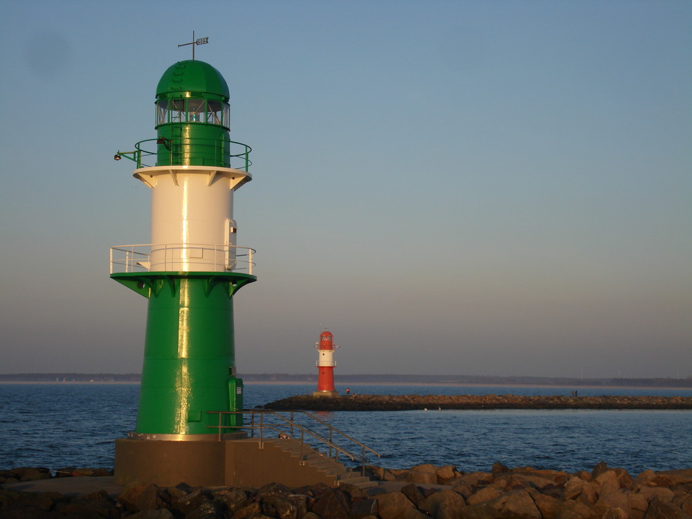 Leuchttürme in Warnemünde