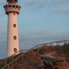 Leuchttum Egmond aan Zee im Sonnenuntergang