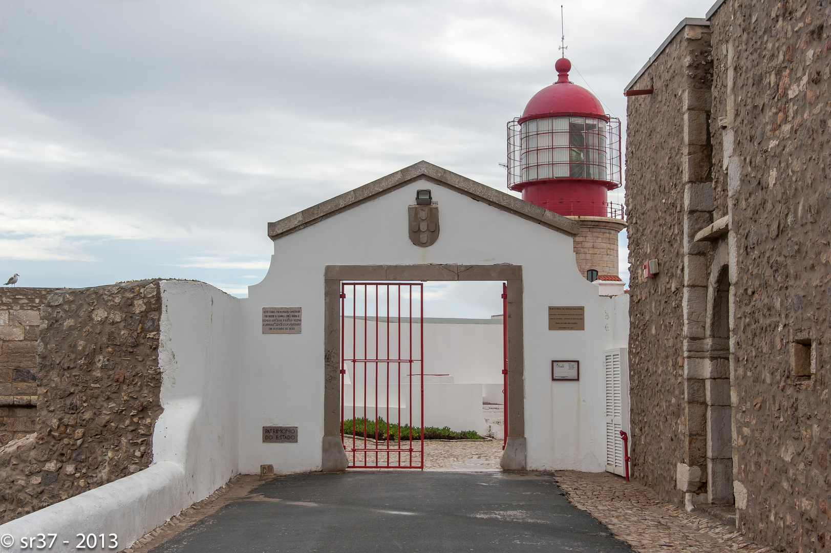 Leuchtturm am Cabo Sao Vicente bei Sagres, Algarve, Portugal