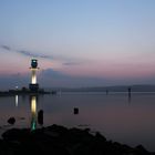 Leuchtturm am Falkensteiner Strand an der Kieler Förde heute früh