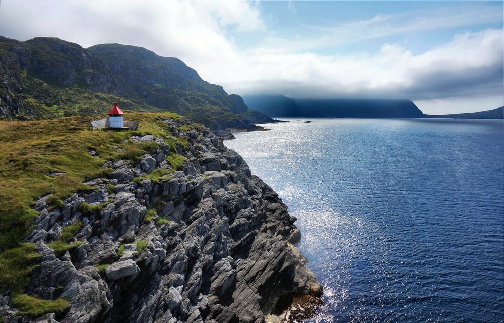 Leuchtturm am Fjord