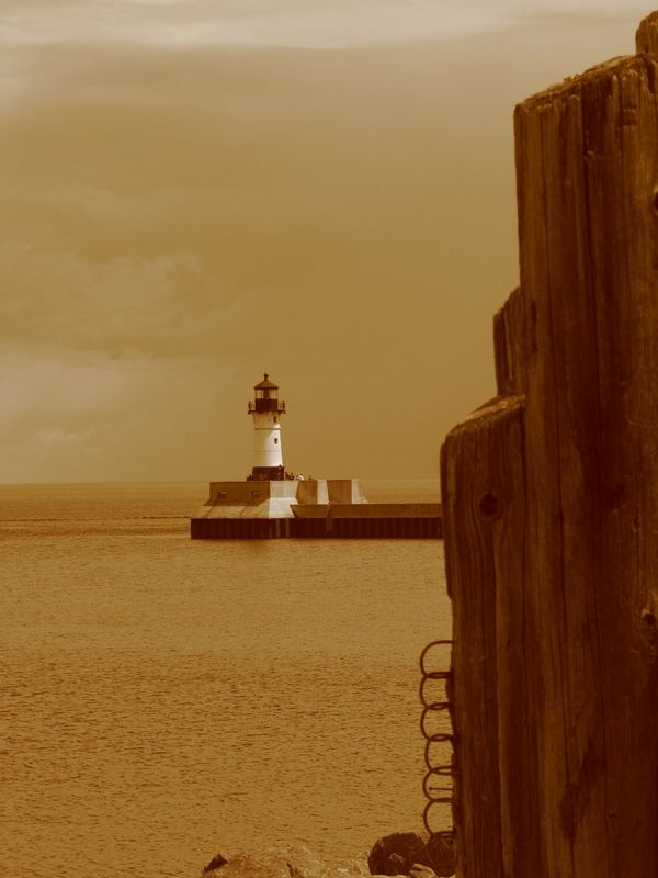 Leuchtturm am Lake Superior, Duluth MN USA.