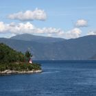 Leuchtturm am Sognefjord