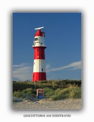 Leuchtturm am Südstrand von Borkum