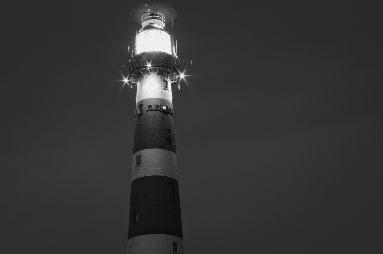 Leuchtturm Ameland bei Nacht