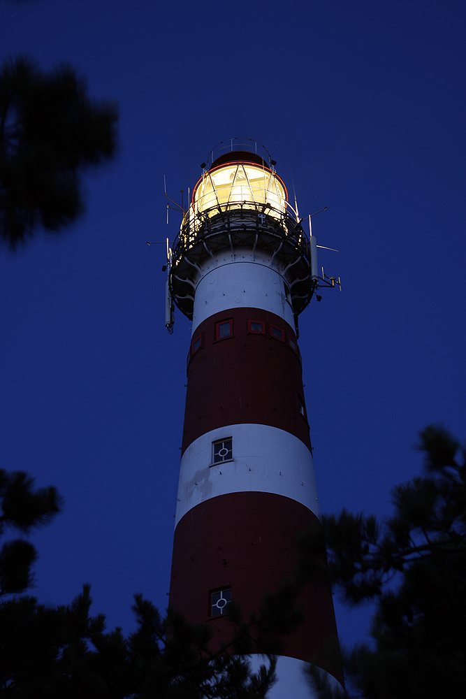 Leuchtturm Ameland bei Nacht