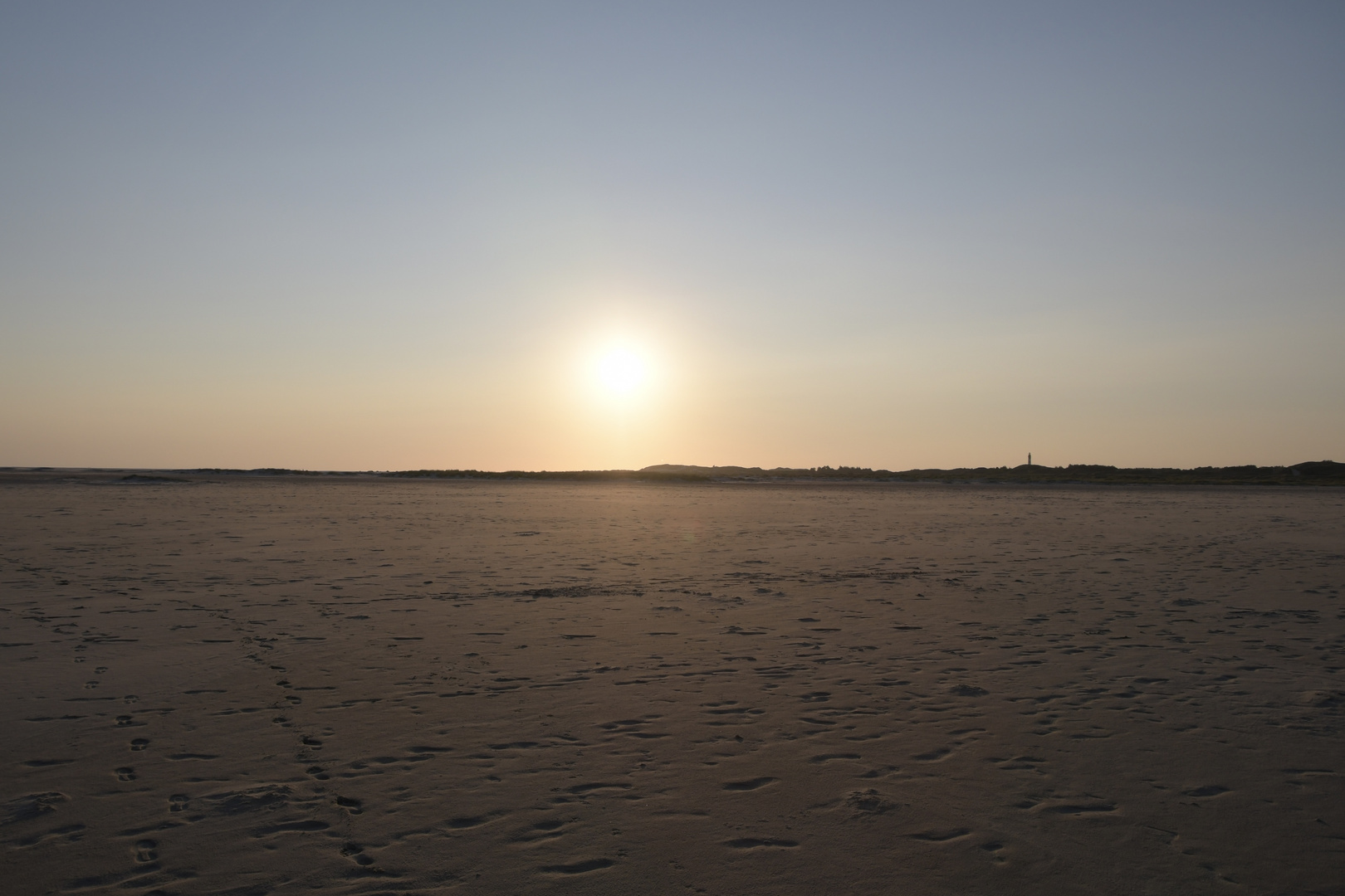 Leuchtturm Amrum vom Kniepsand August 2021