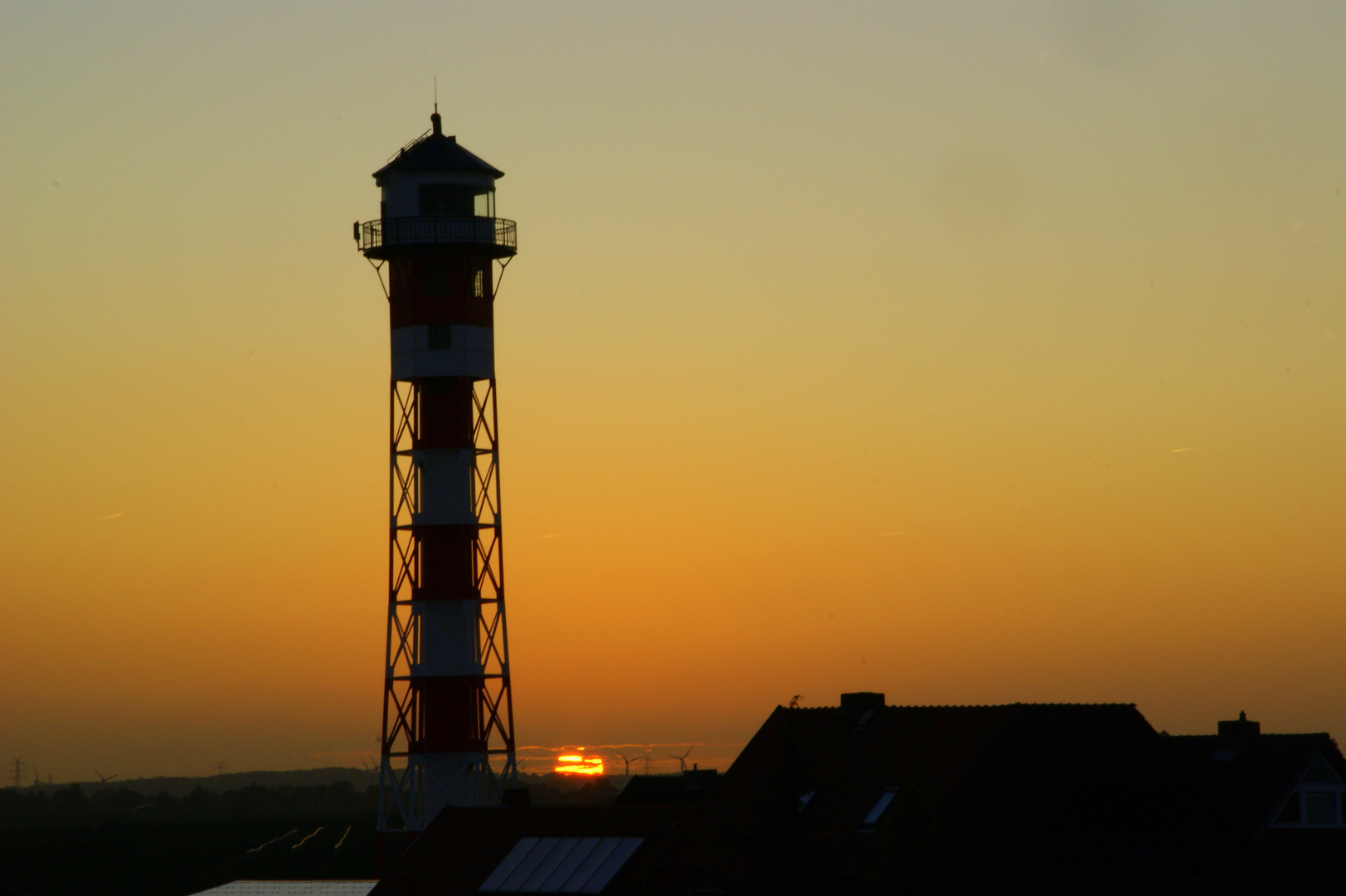 Leuchtturm an der Elbe