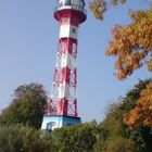 Leuchtturm an der Elbe bei Hamburg