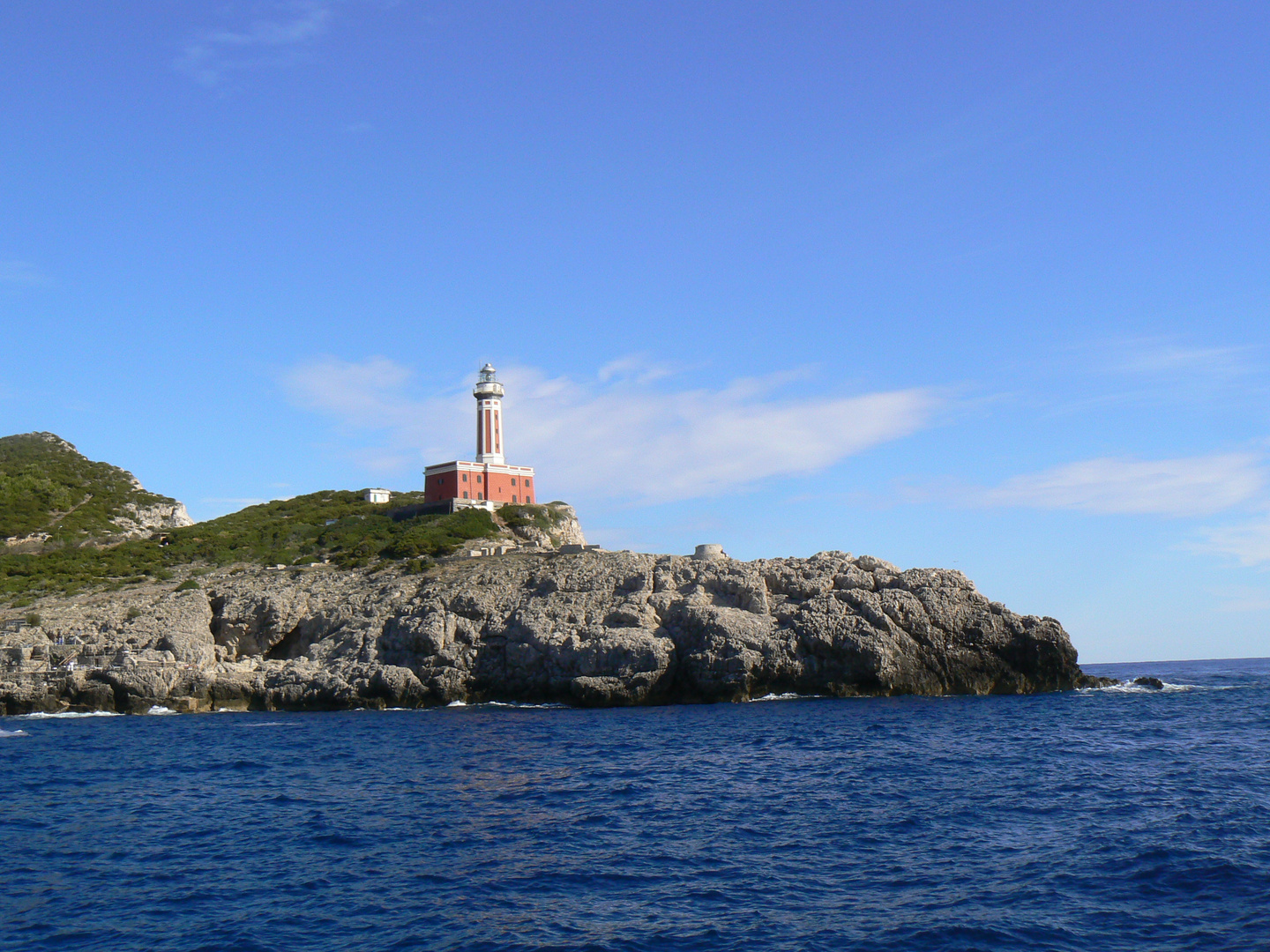 Leuchtturm an der Nordküste von Capri