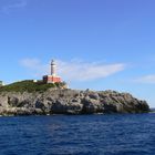 Leuchtturm an der Nordküste von Capri