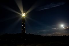 Leuchtturm auf Ameland bei Nacht