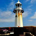 Leuchtturm auf der Mole in St.Ives