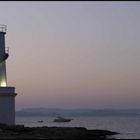 Leuchtturm auf Formenterra - Im Hintergrund Ibiza.