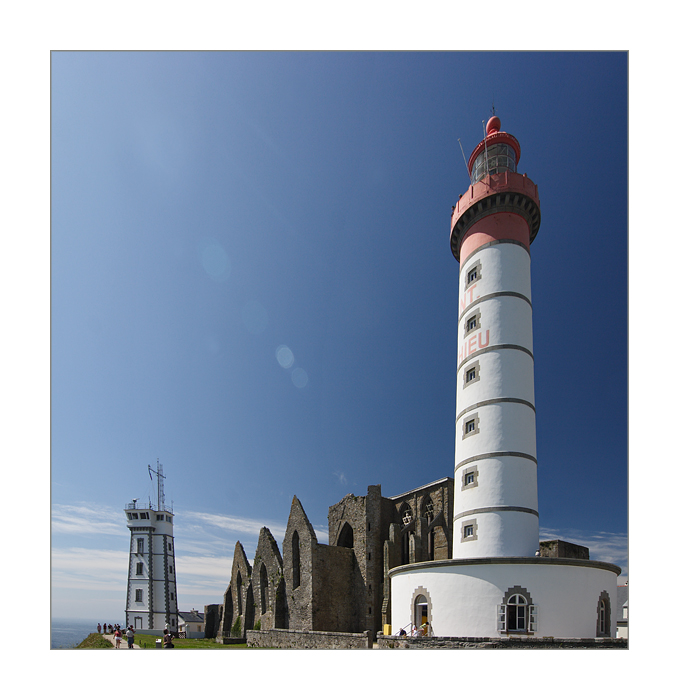 Leuchtturm auf historischem Terrain