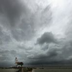 Leuchtturm auf Marken im Markermeer