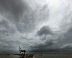 Leuchtturm auf Marken im Markermeer