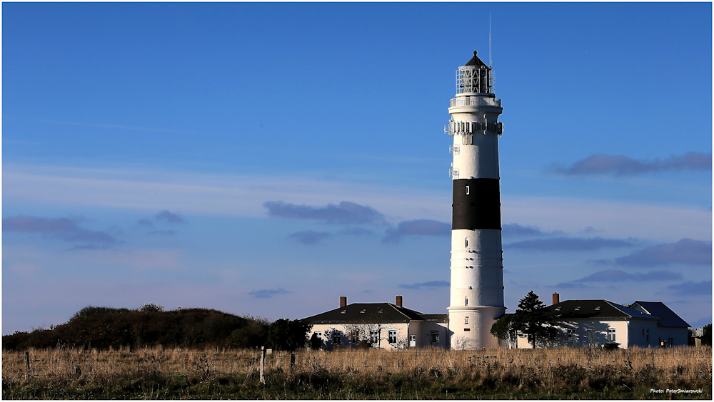 Leuchtturm auf Sylt in Kampen im Herbst 2016