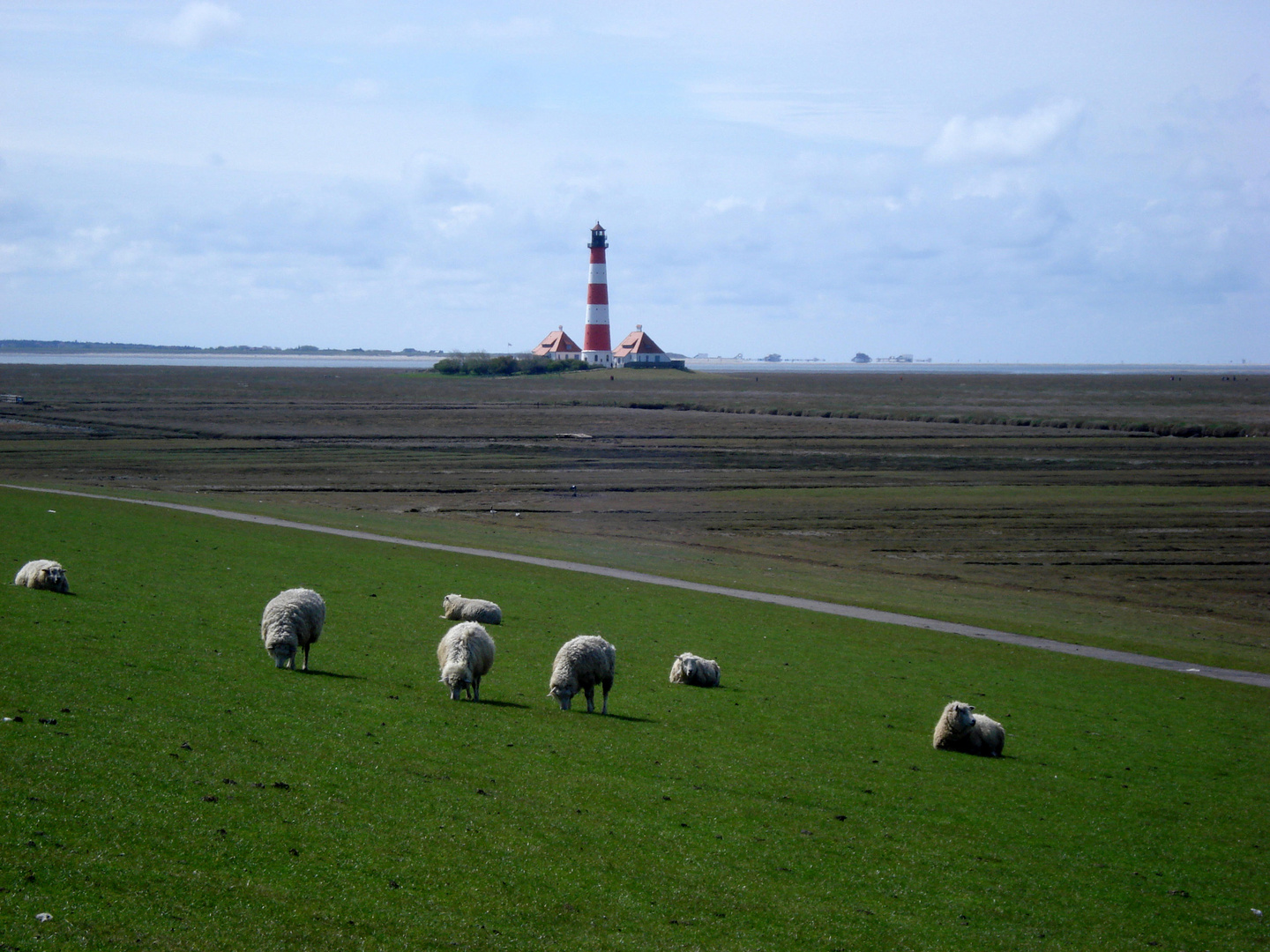 Leuchtturm auf Westerhever bei St. Peter Ording