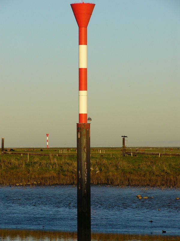 Leuchtturm "aufgestelzt" mit Möve