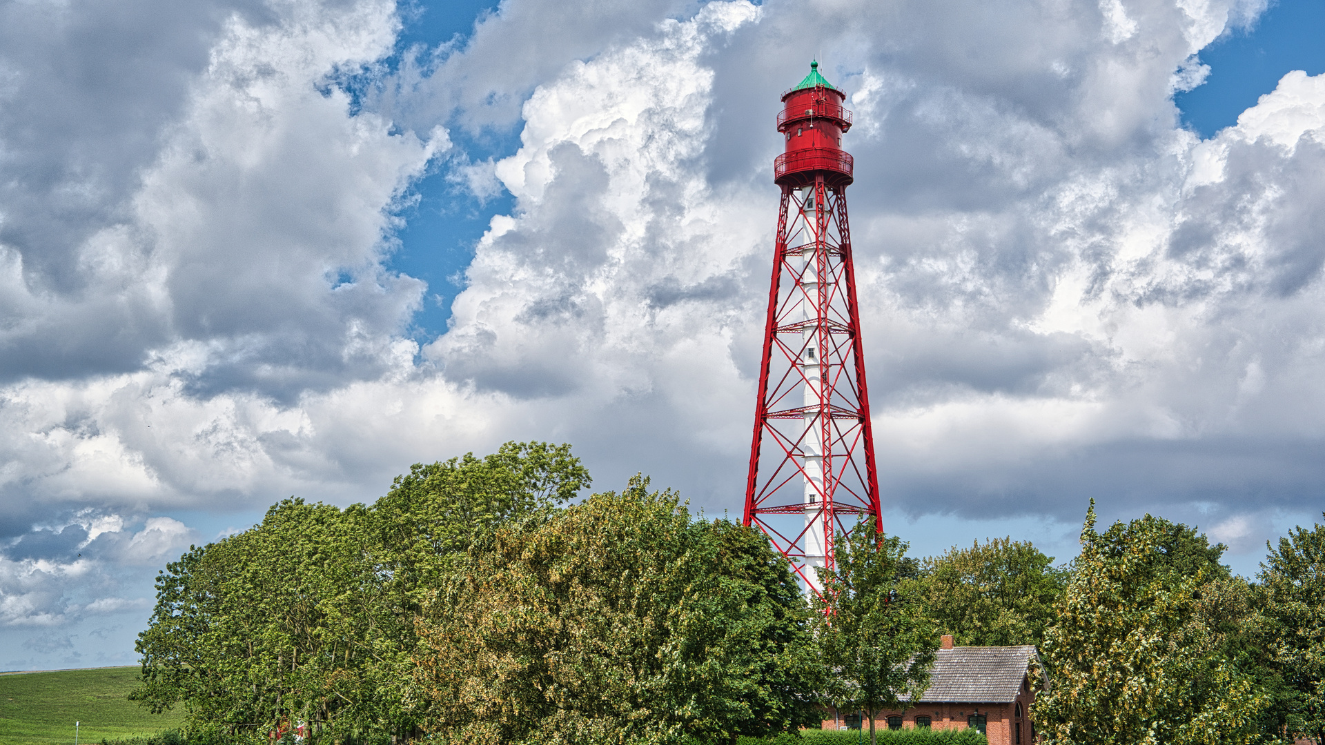 Leuchtturm bei Campen, Niedersachsen