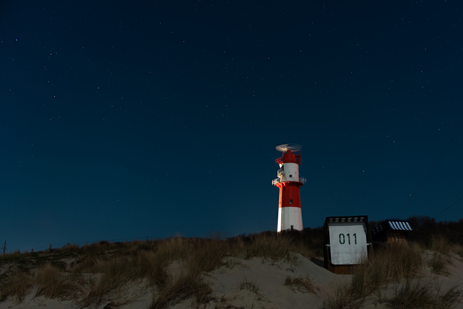 Leuchtturm bei Nacht 3