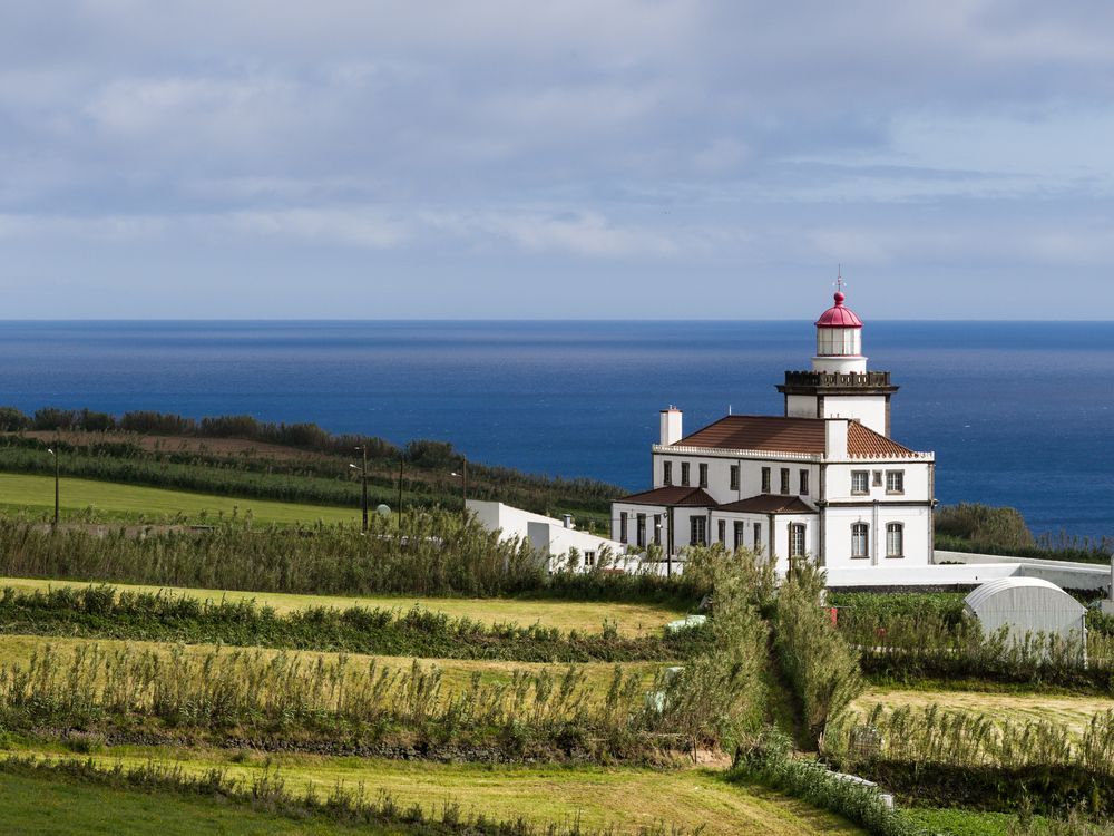 Leuchtturm bei Ponta da Ferraria