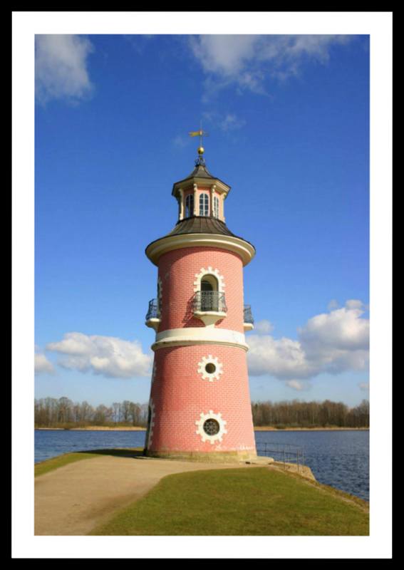 Leuchtturm bei Schloß Moritzburg/Dresden