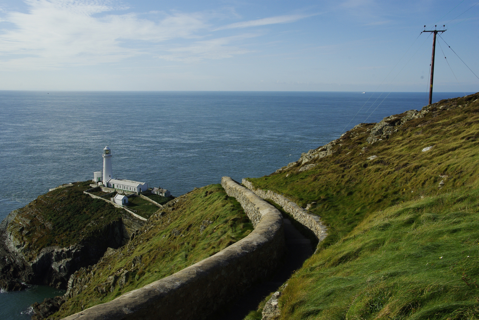 Leuchtturm bei South Stack, Anglesey, Wales