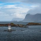 Leuchtturm bei Torvik, Norwegen