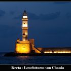 Leuchtturm beim Hafen von Chania