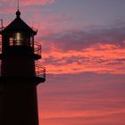 Leuchtturm Büsum am Abend