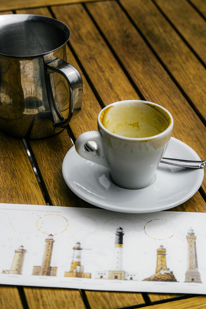 Leuchtturm Check beim Pausenkaffee 