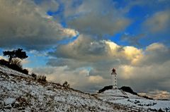 Leuchtturm Dornbusch im Winter 2012