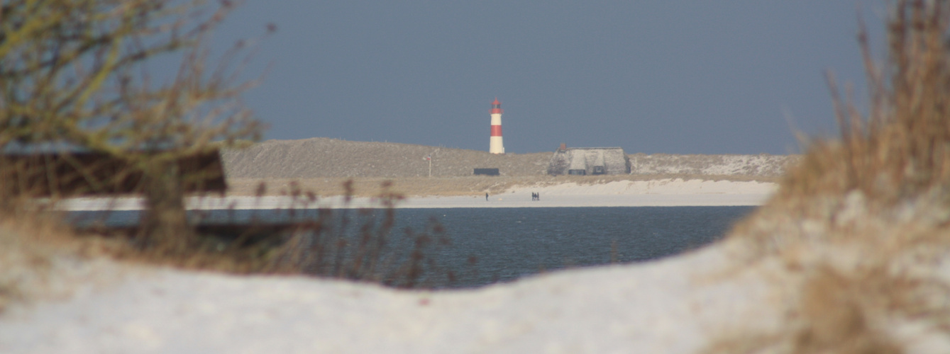 Leuchtturm Ellenbogen im Winter