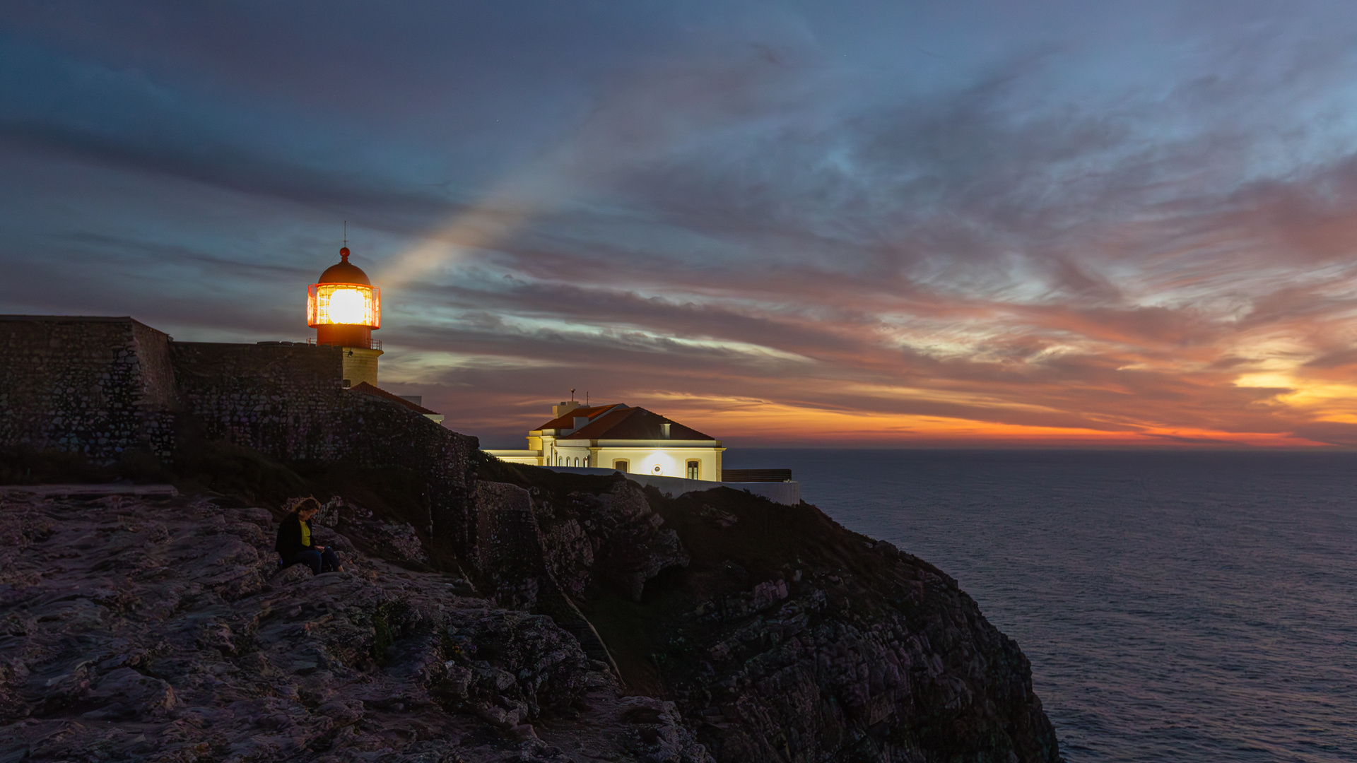 Leuchtturm Farol do Cabo in Sagres, Algarve