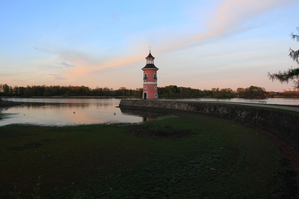 Leuchtturm (fast) trockengelegt