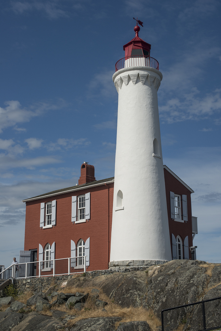 Leuchtturm Fisgard Lighthouse bei Esquimalt Nähe Victoria Vancouver Island