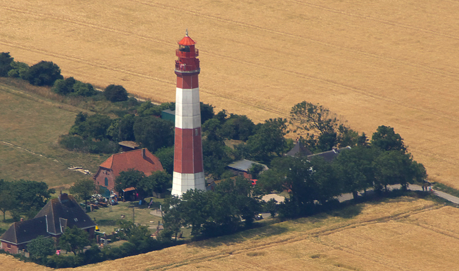 Leuchtturm Flügge von oben