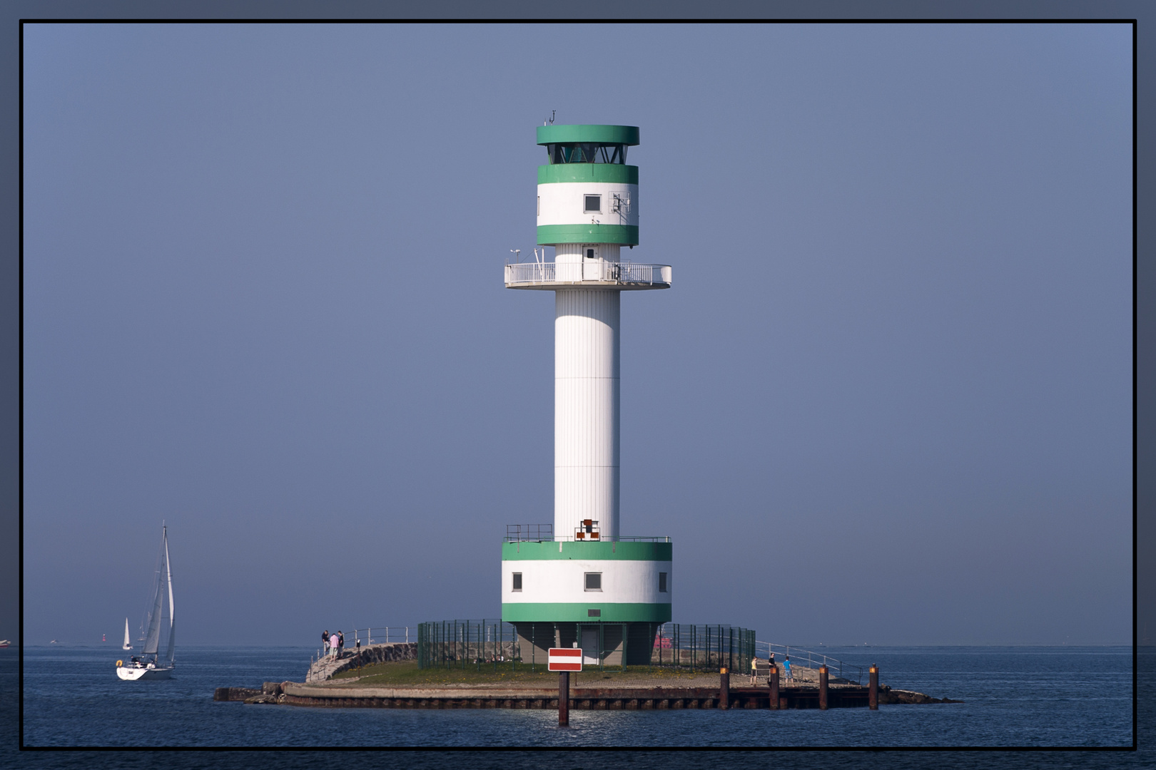 Leuchtturm Friedrichsort am Falckensteiner Strand (Kiel) x2. Versuch