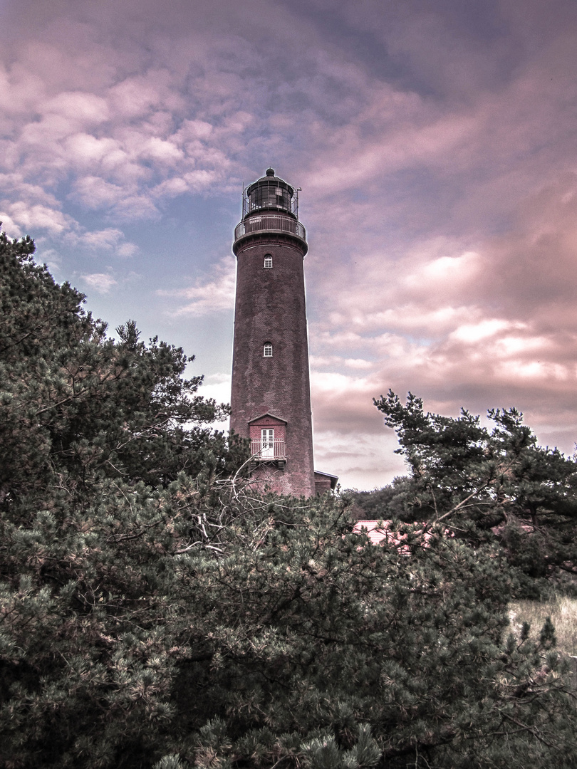 Leuchtturm im Abendrot