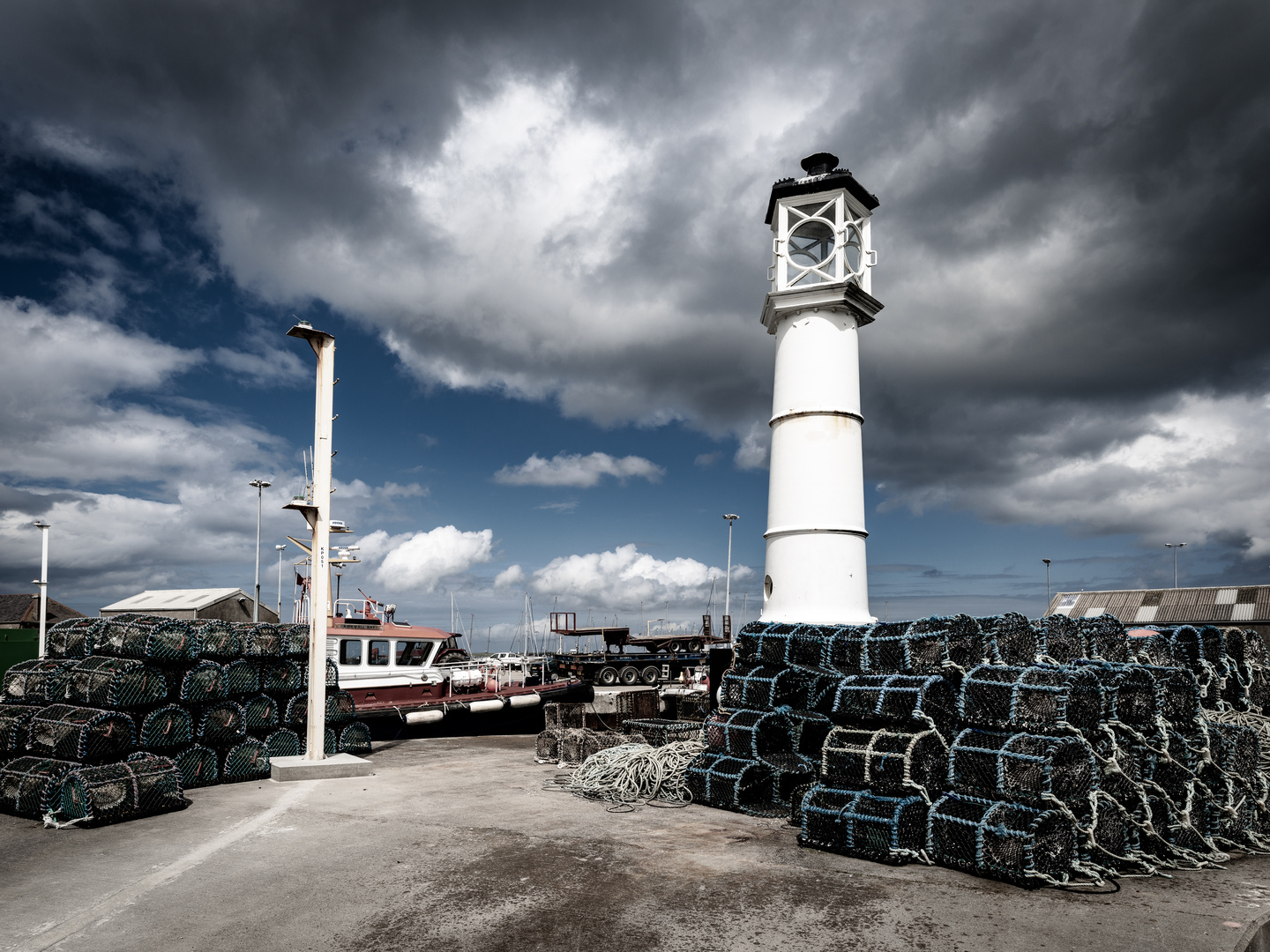 Leuchtturm im Hafen von Kirkwall