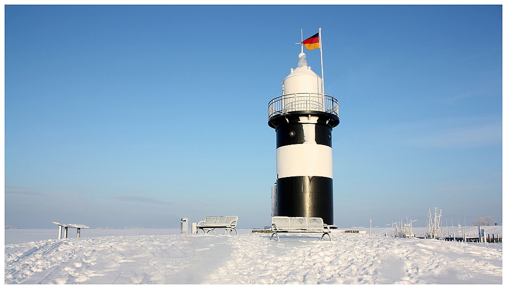 Leuchtturm im Schnee!