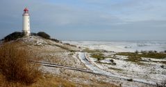 Leuchtturm im Schnee