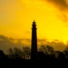 Leuchtturm im Sonnenuntergang