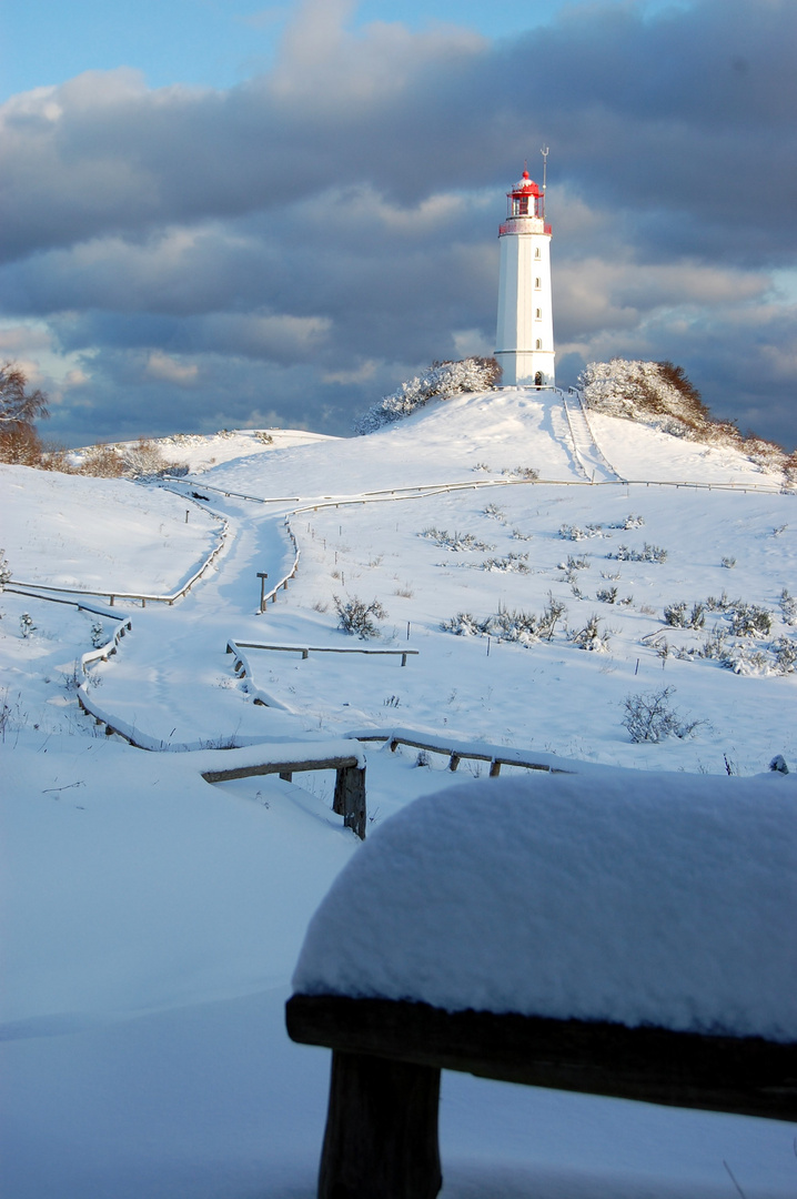 Leuchtturm im Winter